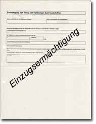 Grafik Einzugsermächtigung